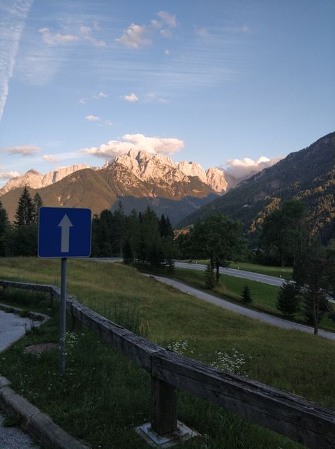 Photo of the Triglav mountains, viewed from the root of the Wurzenpass