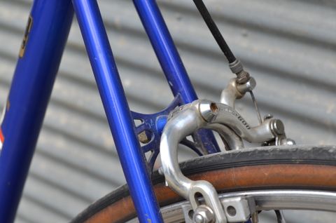 Detail photo of the rear brakes